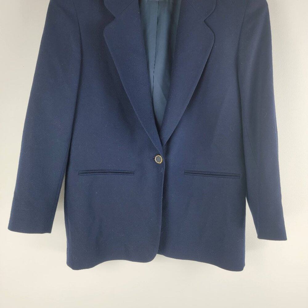 Vintage Pendleton One Button Virgin Wool Blazer B… - image 4